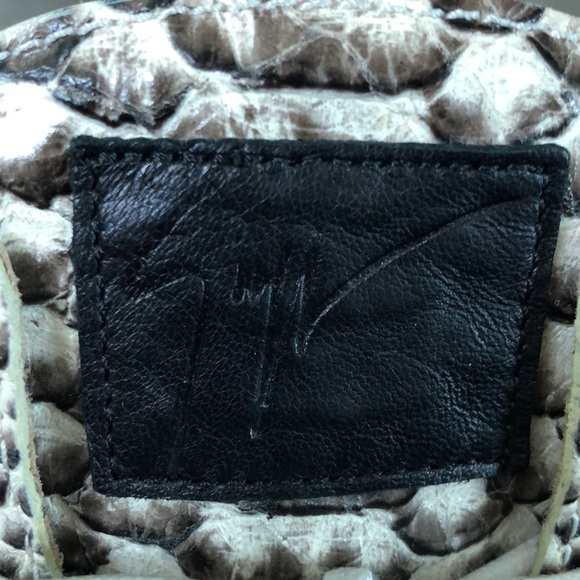 Giuseppe Zanotti Snake Skin Vintage Sneakers - Picture 5 of 5